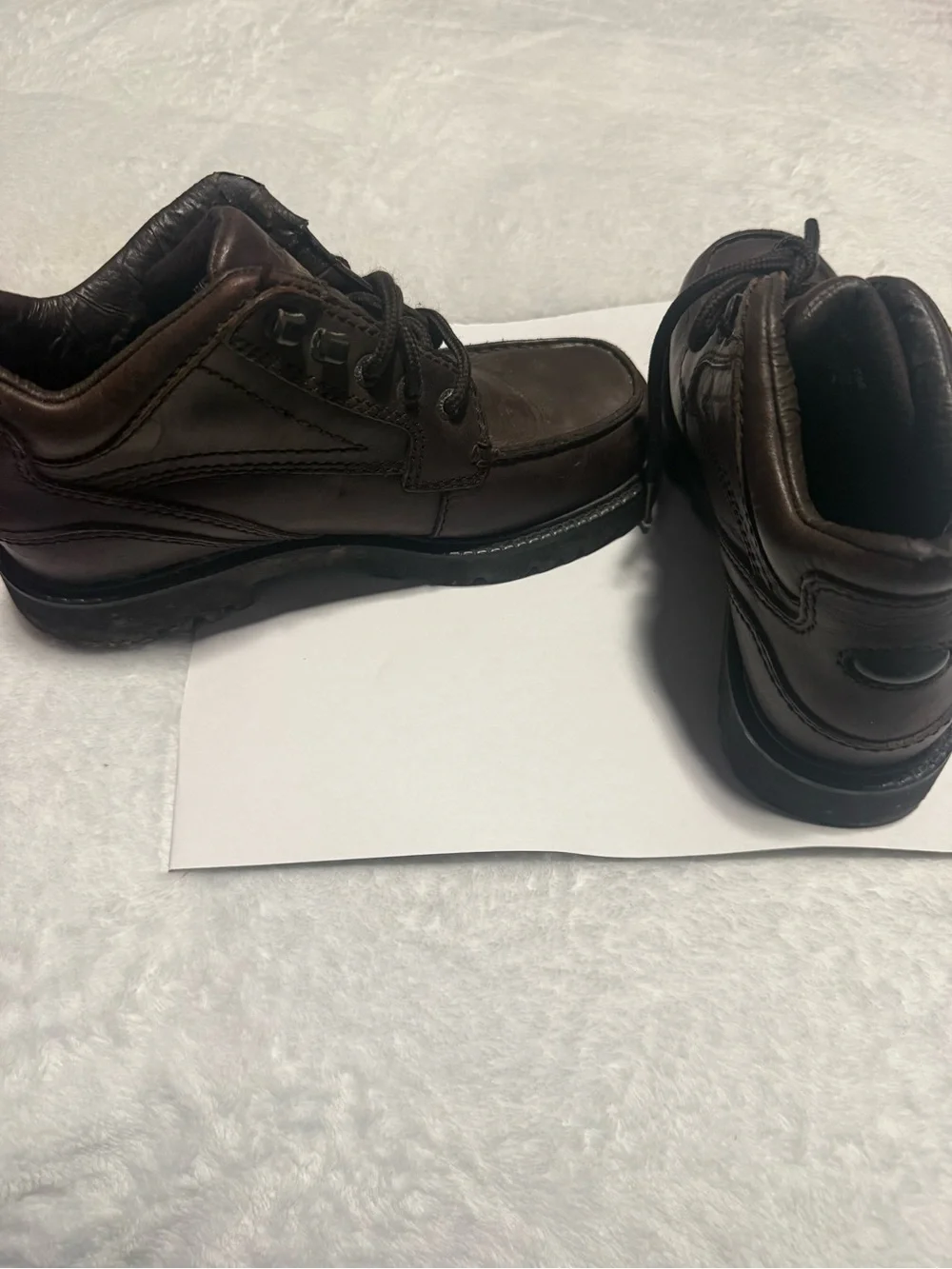 Rockport Men's Dark Brown Leather Lace-Up Oxfords Size 7